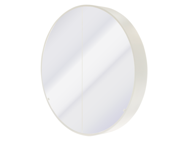 WATERWARE 900MM ROUND MIRROR CABINET - 2 COLOURS