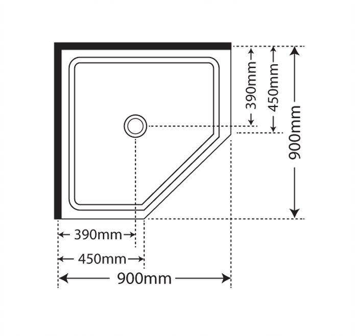 ELITE ELEGANCE QUAD SHOWER KIT - 2 SIZES