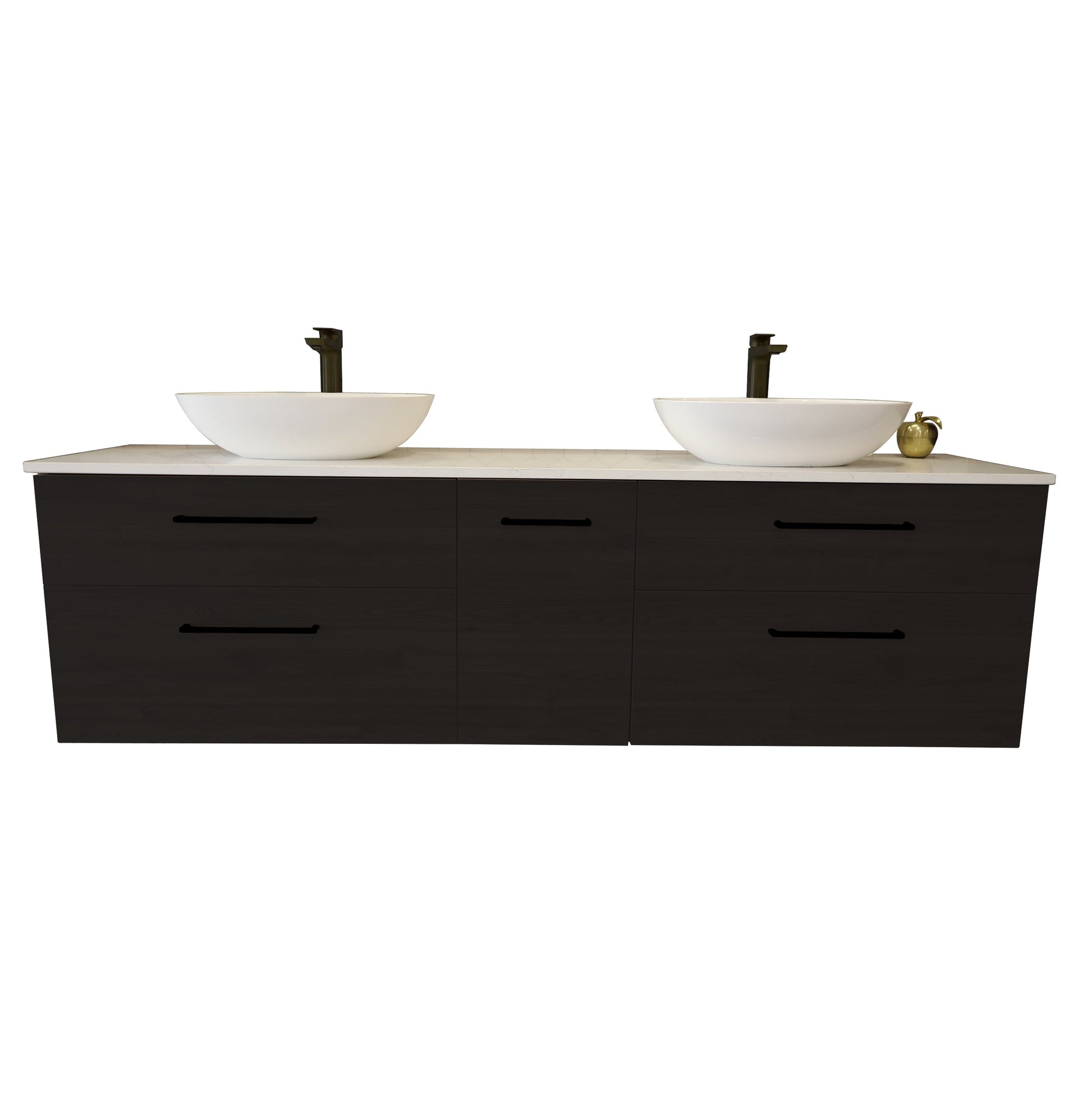 ASHTON MONTANA 4 DRAWER VANITY WITH STONETOP RANGE - 4 COLOURS