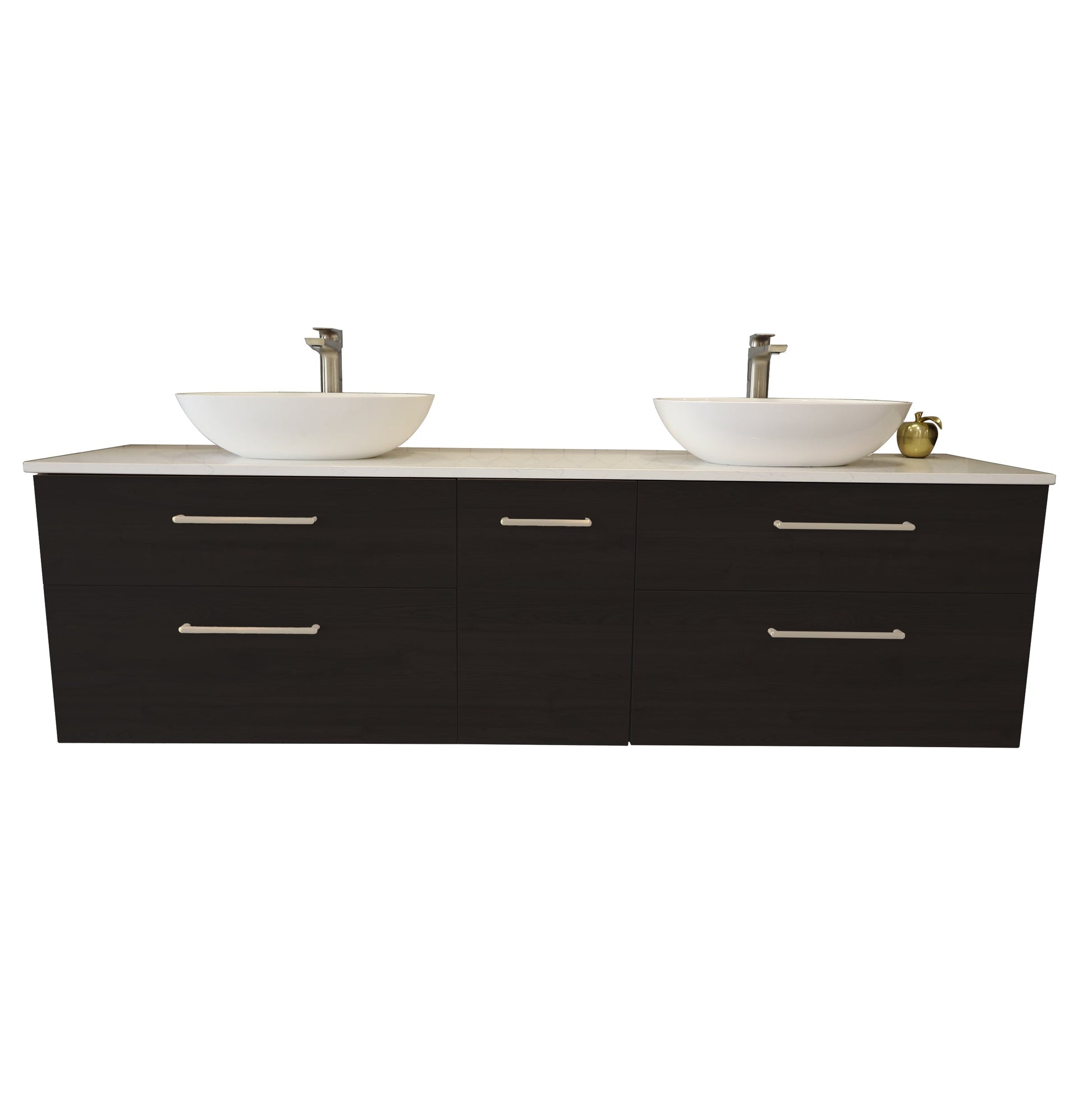 ASHTON MONTANA 4 DRAWER VANITY WITH STONETOP RANGE - 4 COLOURS