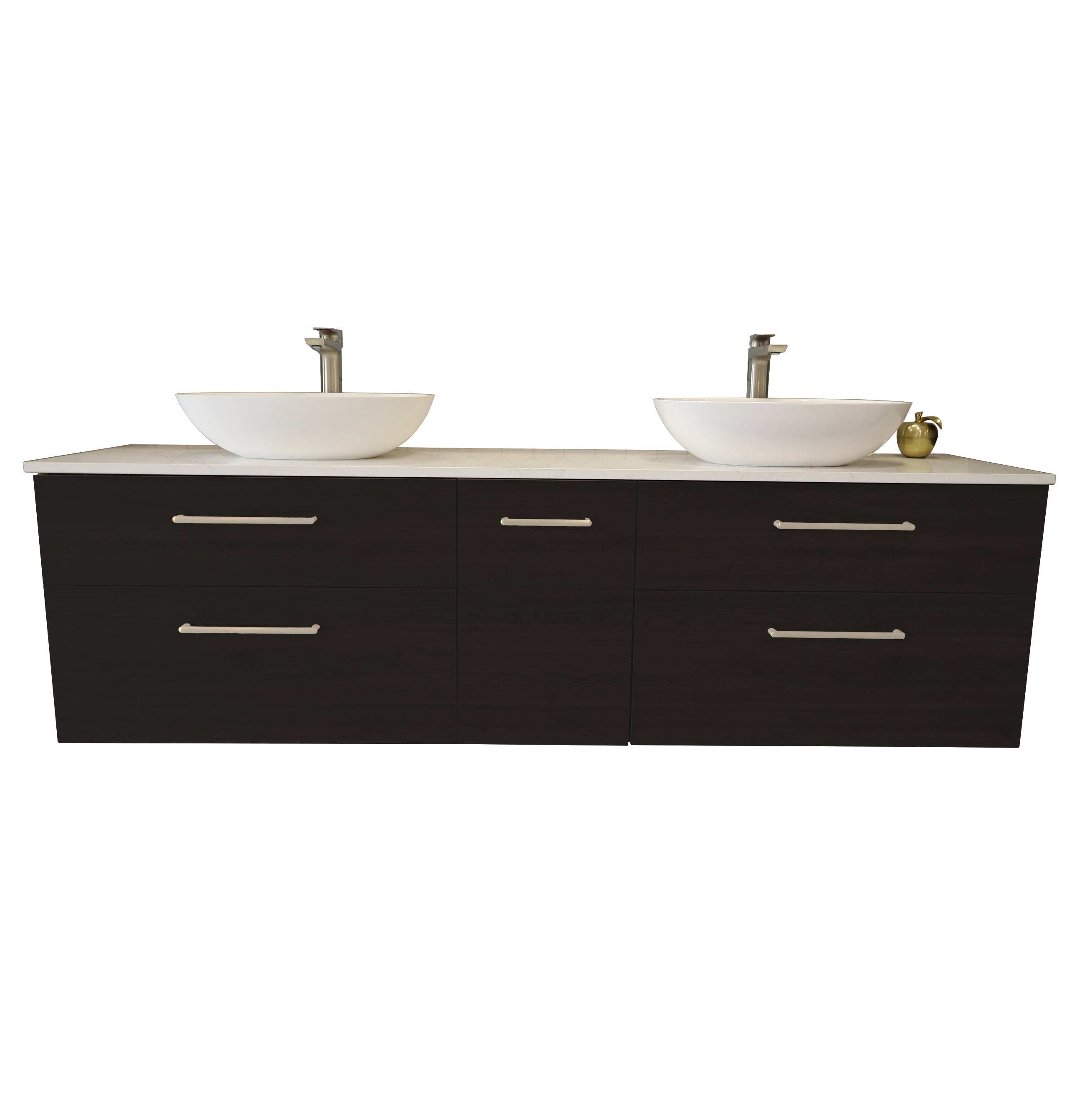 ASHTON MONTANA 4 DRAWER VANITY WITH STONETOP RANGE - 4 COLOURS