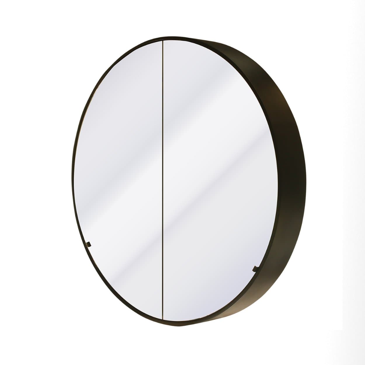 WATERWARE 900MM ROUND MIRROR CABINET - 2 COLOURS