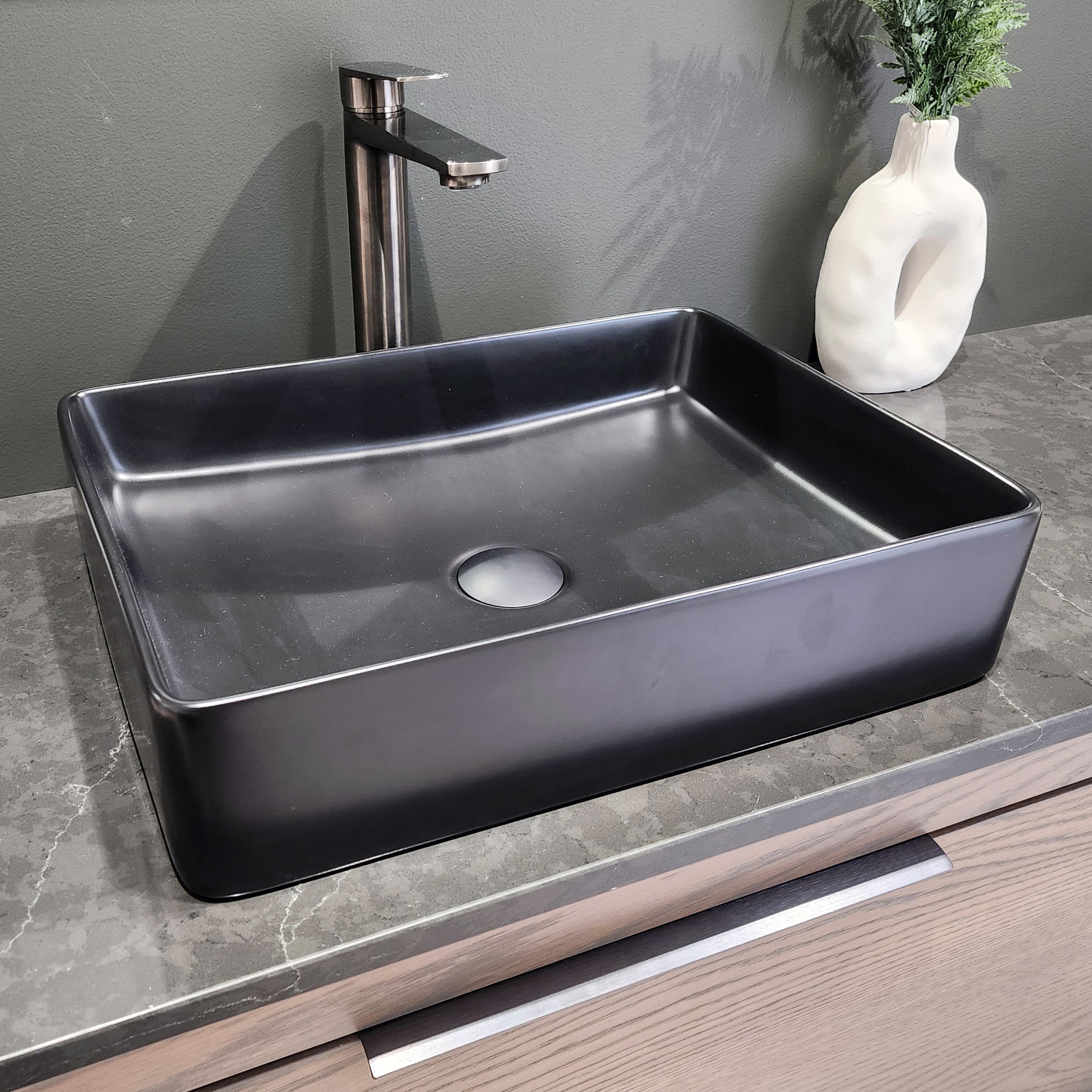 CODE PURE RECTANGLE 470 CERAMIC  VESSEL BASIN RANGE