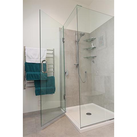 FRAMELESS GLASS SHOWER - 2 SIDED