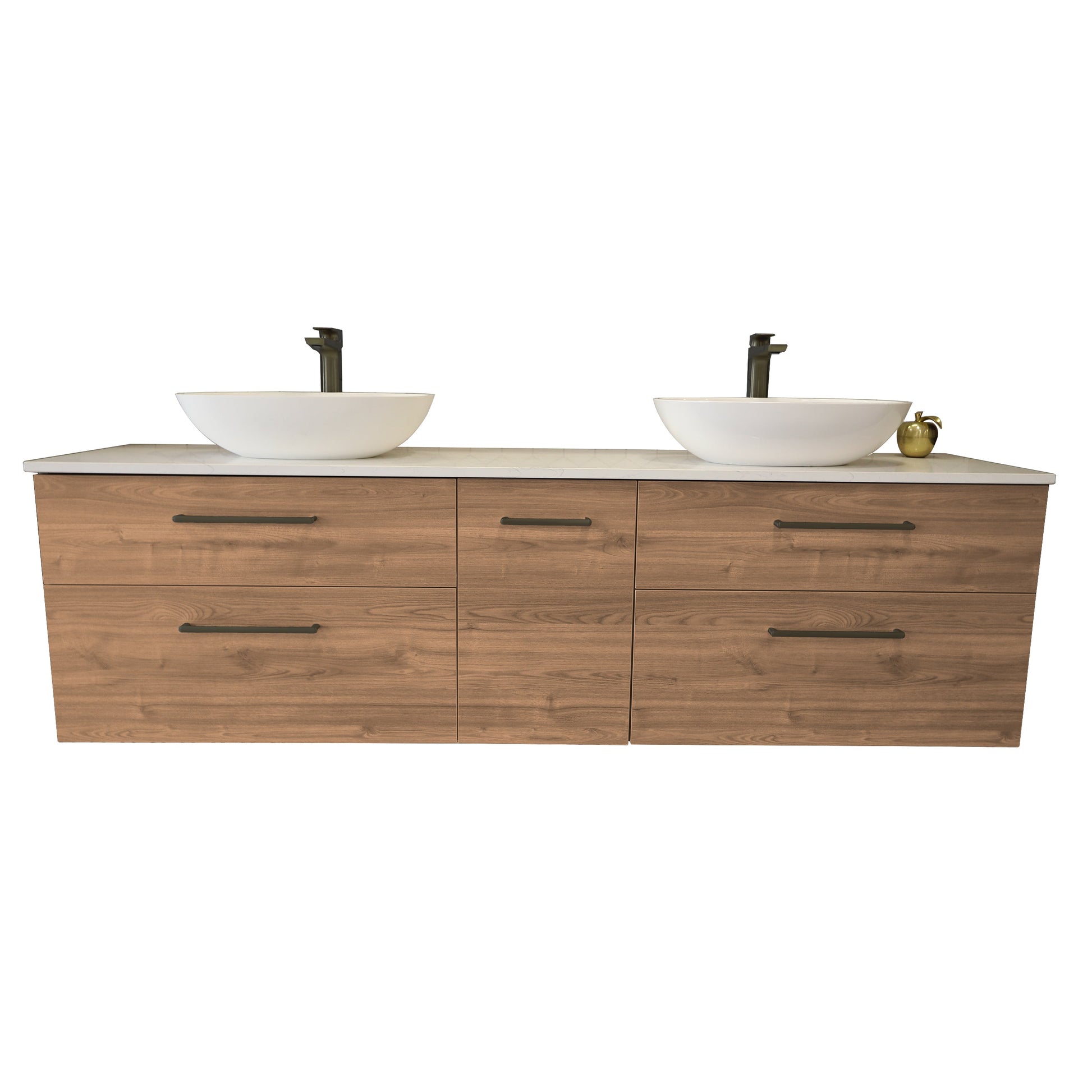ASHTON MONTANA 4 DRAWER VANITY WITH STONETOP RANGE - 4 COLOURS