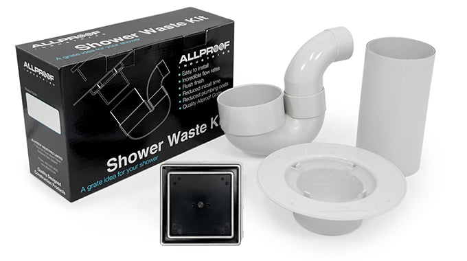 ALLPROOF INVISI-DRAIN TILE OVER SHOWER WASTE KIT - 4 COLOURS