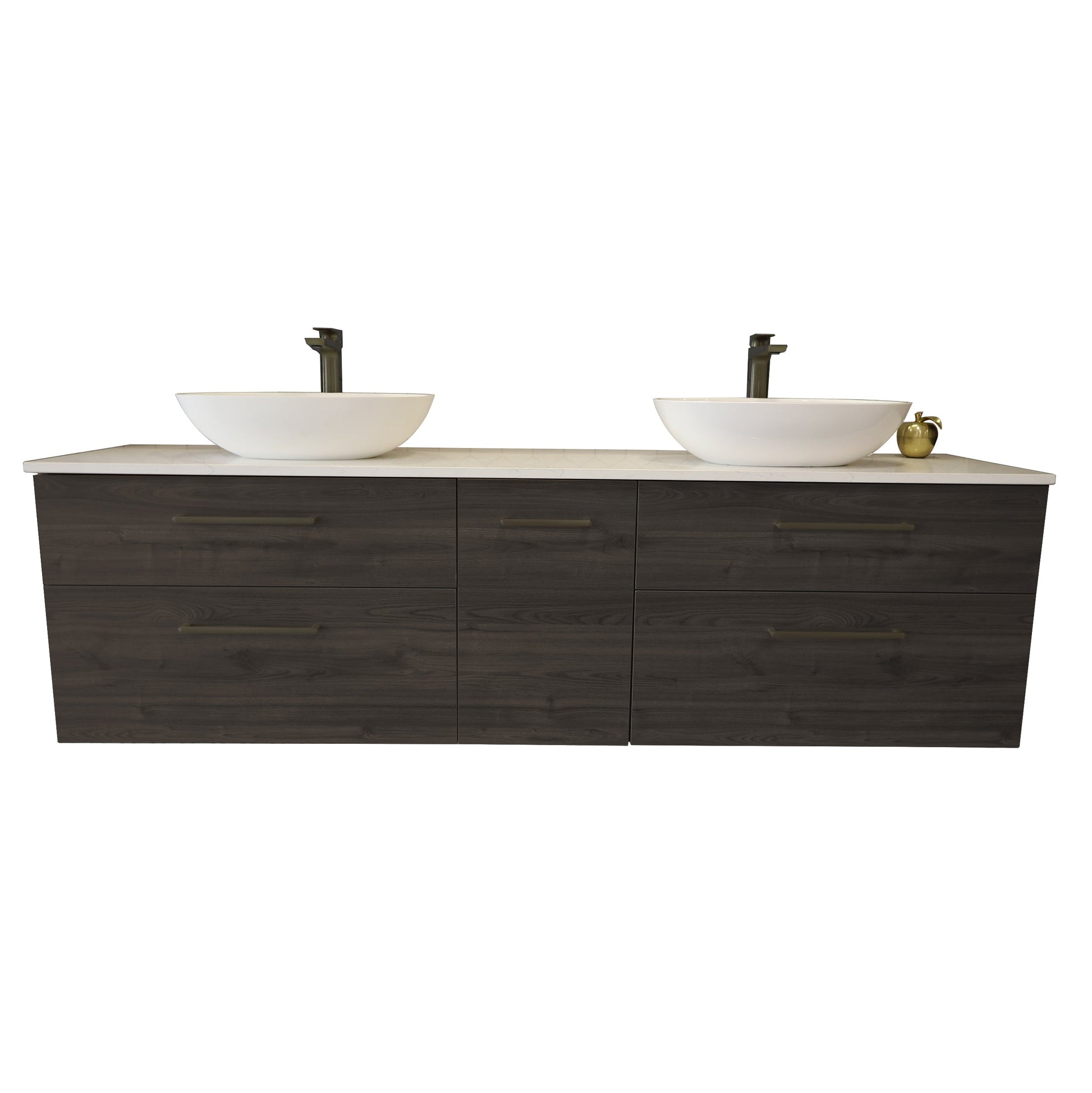 ASHTON MONTANA 4 DRAWER VANITY WITH STONETOP RANGE - 4 COLOURS