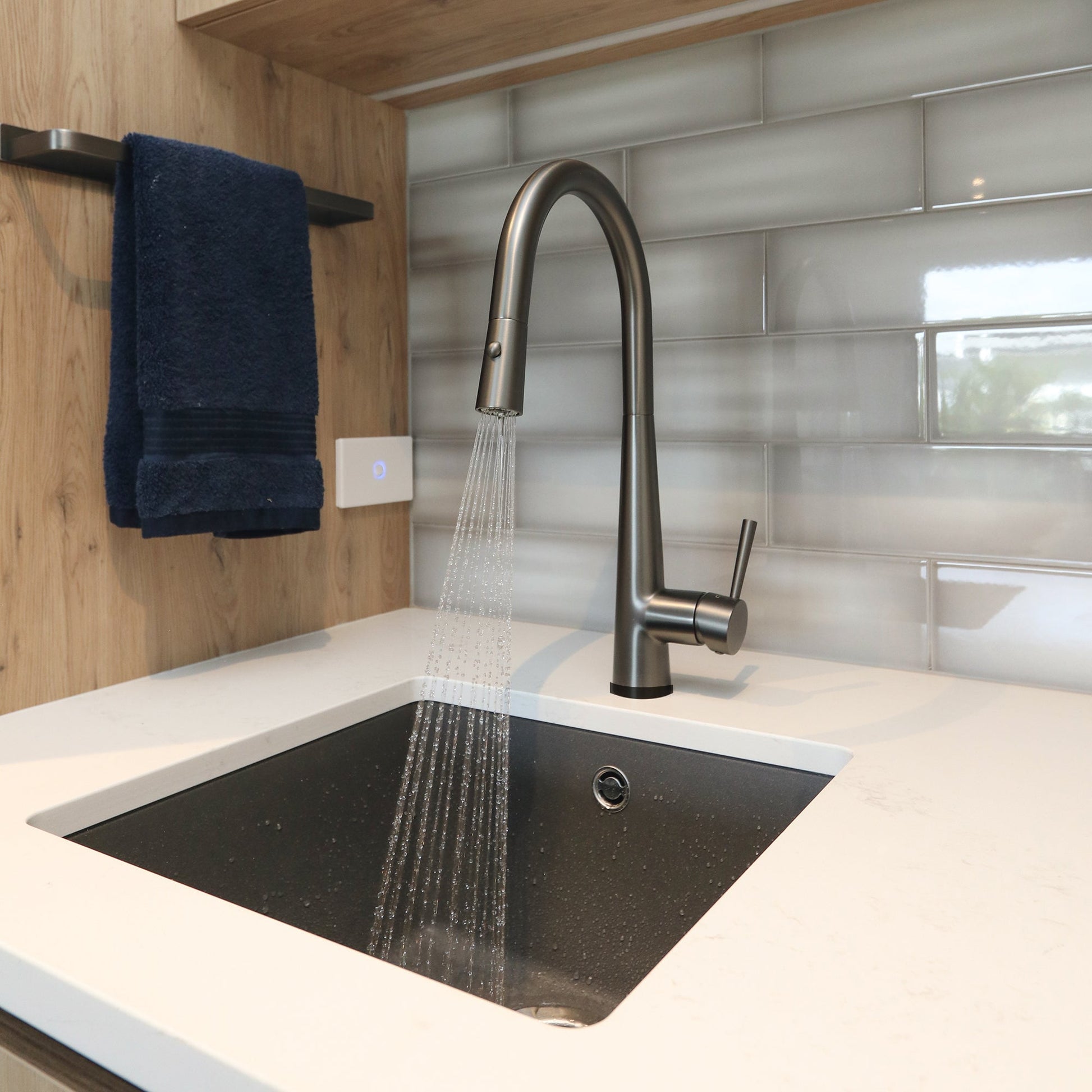 GREENS GALIANO KONTACT PULLOUT SINK MIXER RANGE - 6 COLOURS