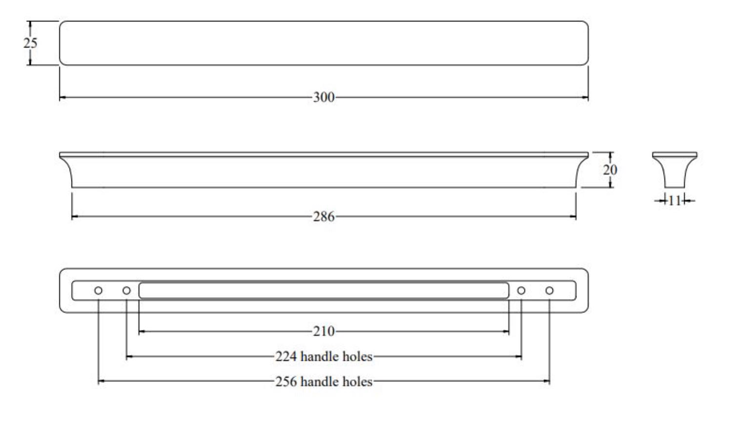 Pure Handle 300mm