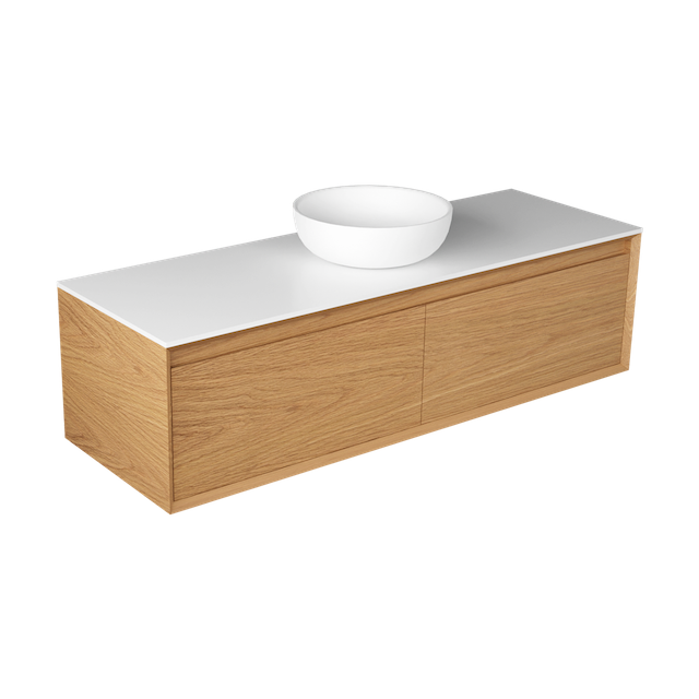 EDGE LARGO 1500 SIDE X SIDE WALL HUNG VANITY - 6 COLOURS