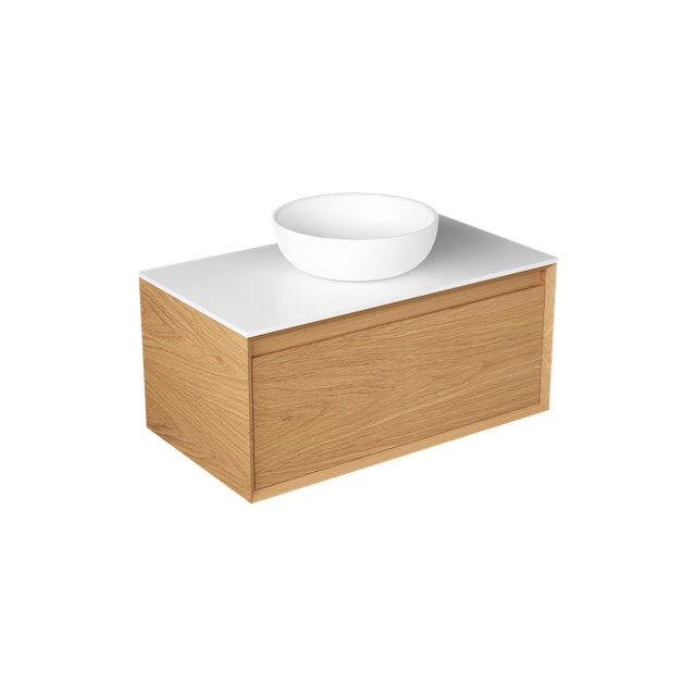 EDGE LARGO 900 SINGLE DRAWER WALL HUNG VANITY - 6 COLOURS