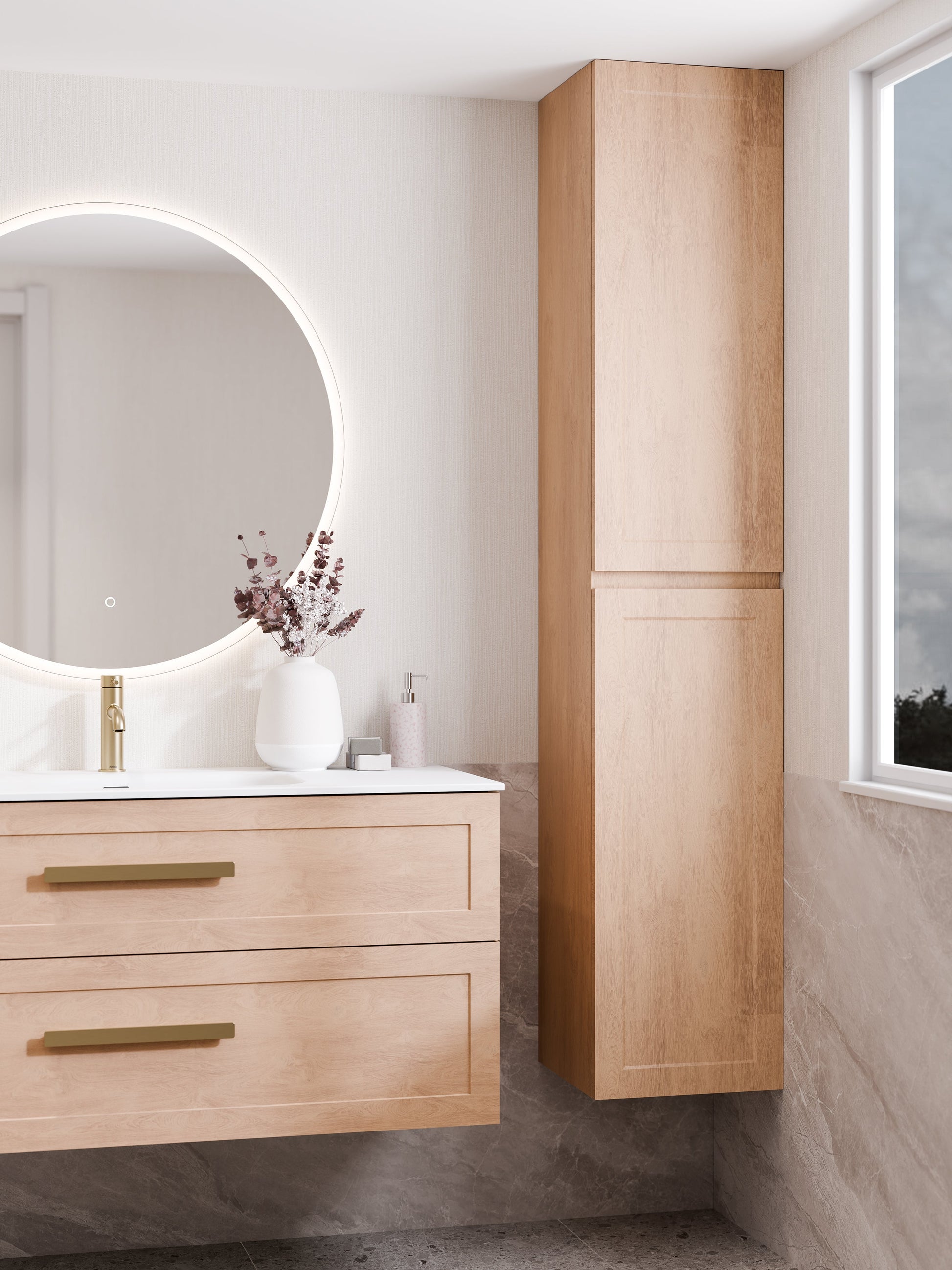 Lineare Tall Bathroom Cabinet | Loft Front