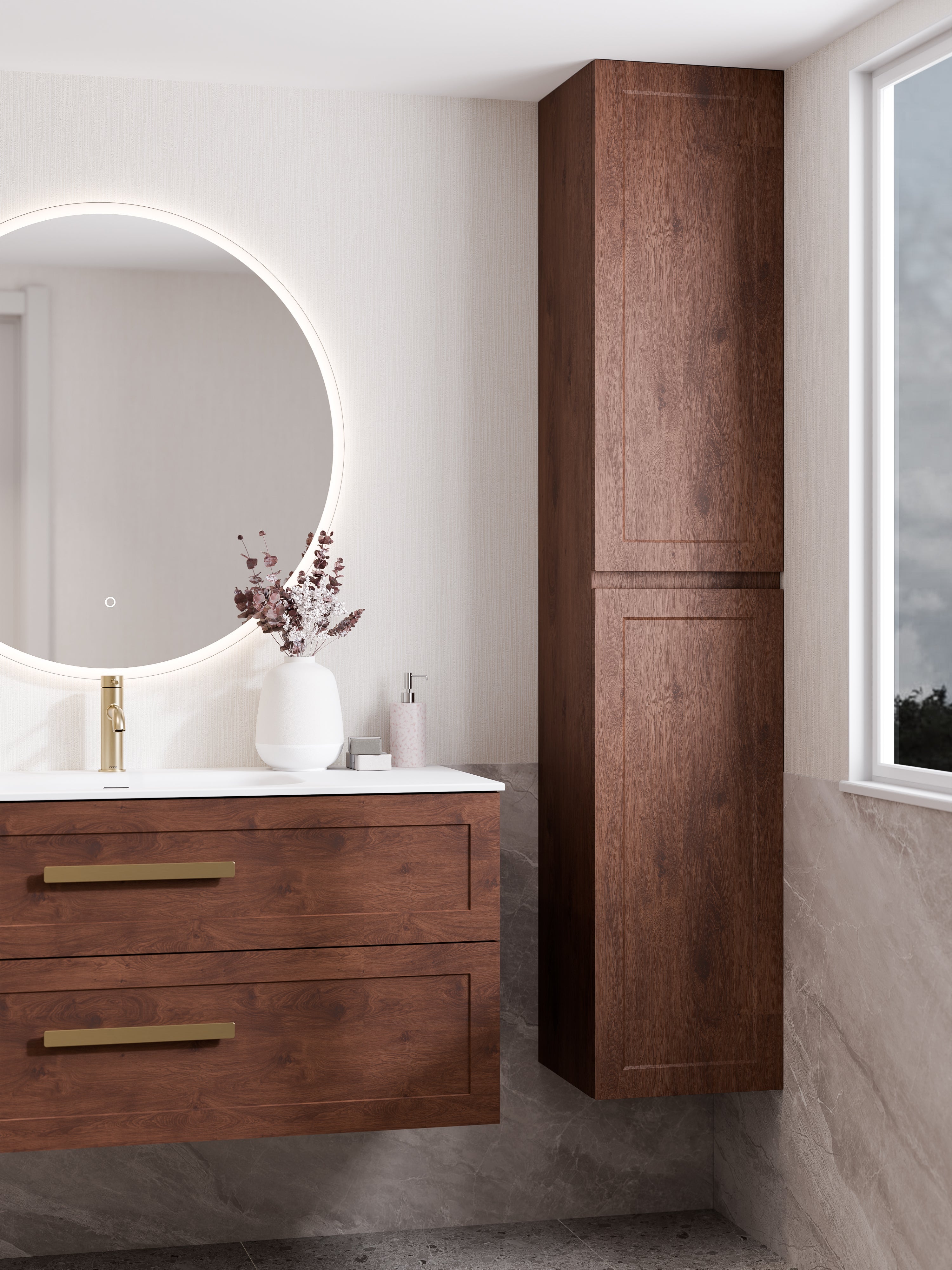 Lineare Tall Bathroom Cabinet | Loft Front