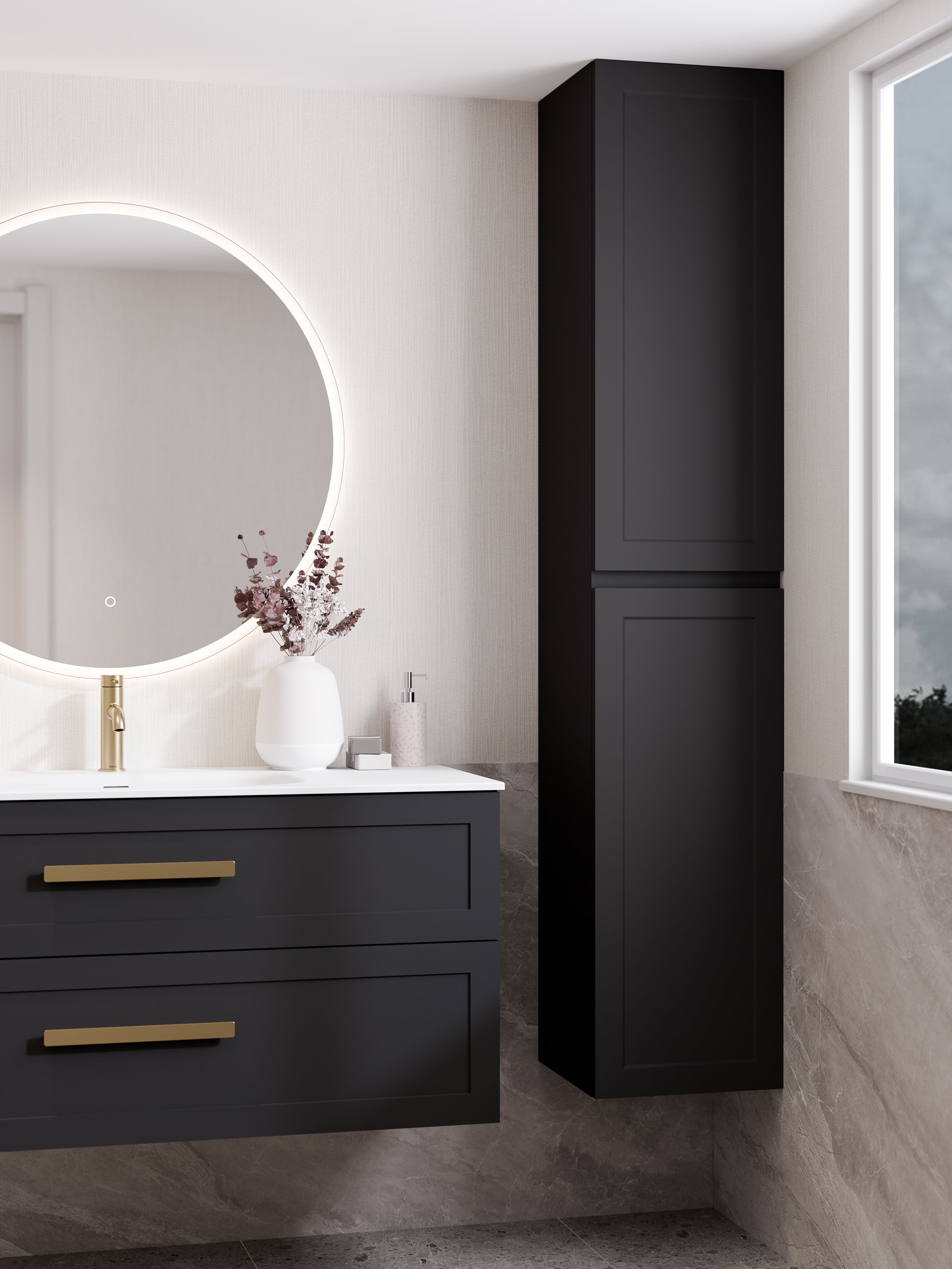 Lineare Tall Bathroom Cabinet | Loft Front