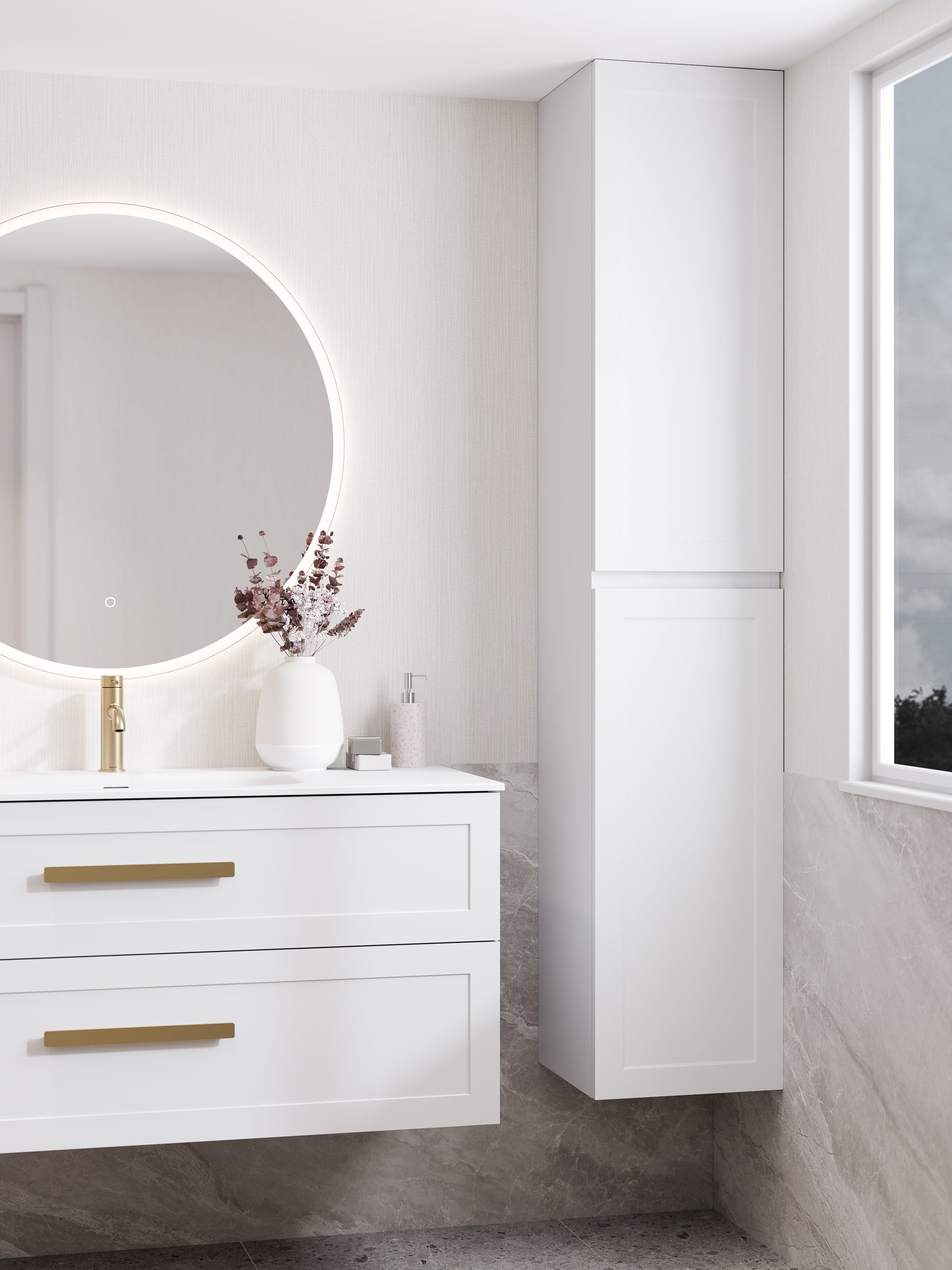 Lineare Tall Bathroom Cabinet | Loft Front