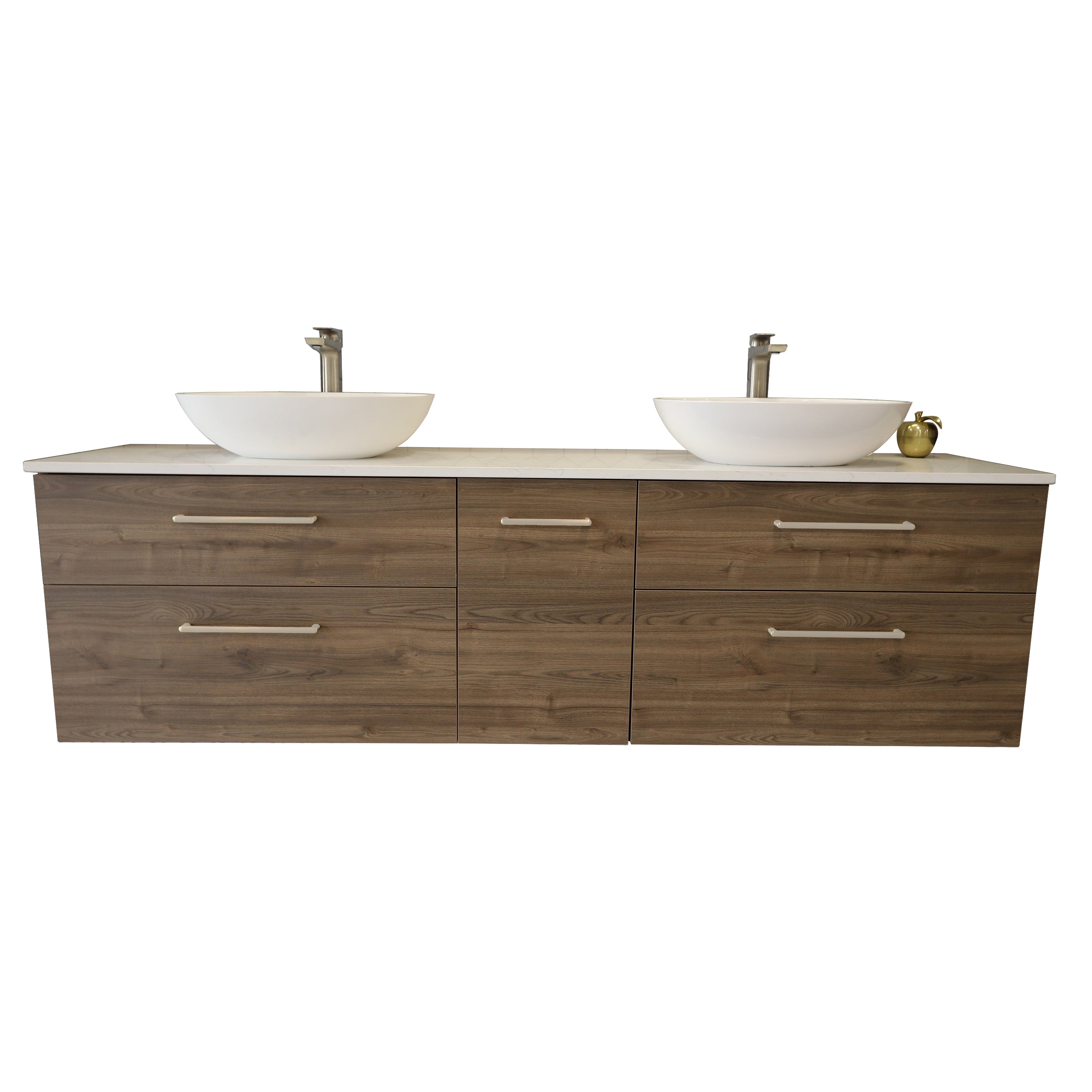 ASHTON MONTANA 4 DRAWER VANITY WITH STONETOP RANGE - 4 COLOURS
