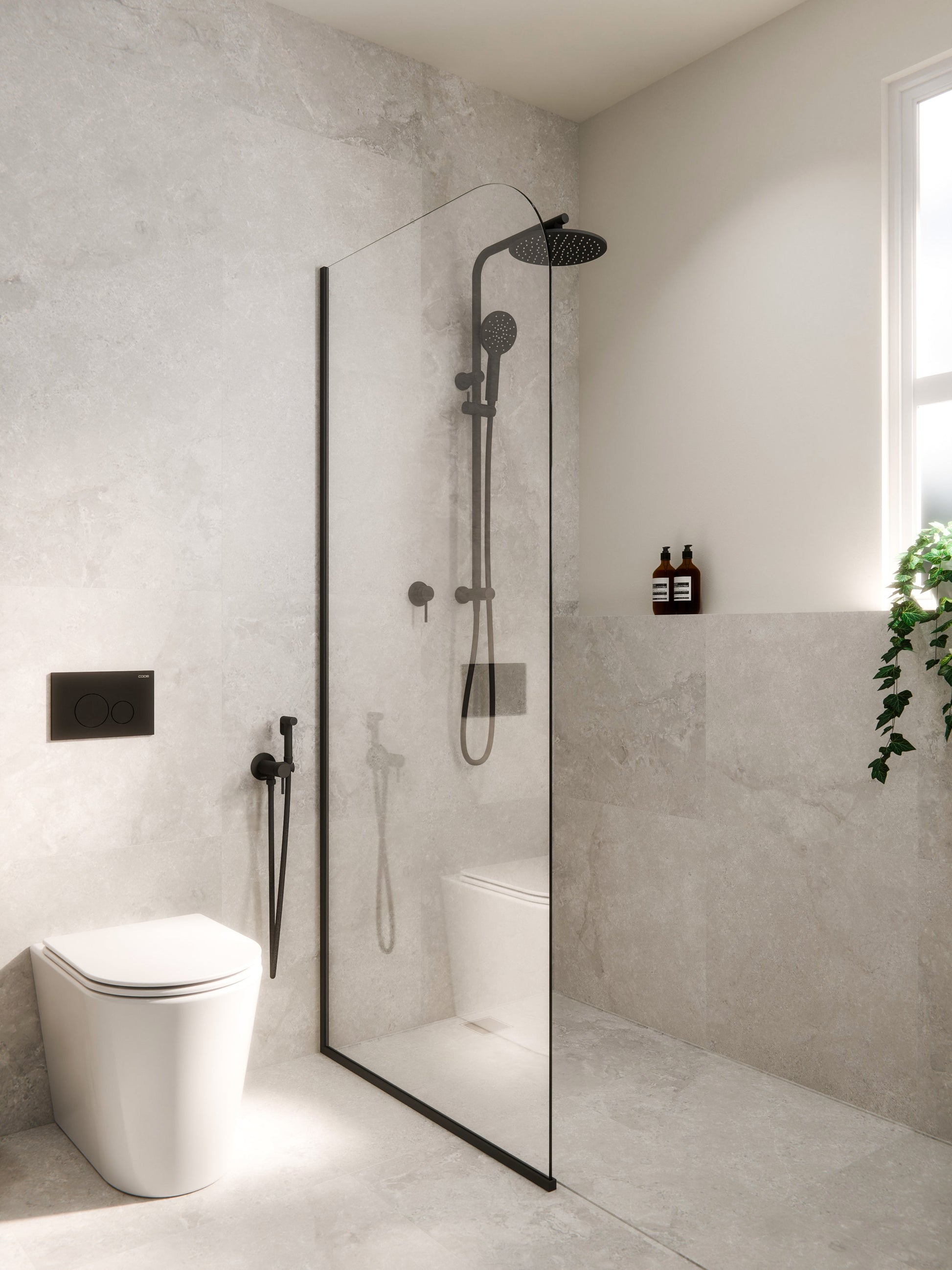 CODE PURE TYPHOON INWALL TOILET SUITE | MATTE BLACK BUTTON