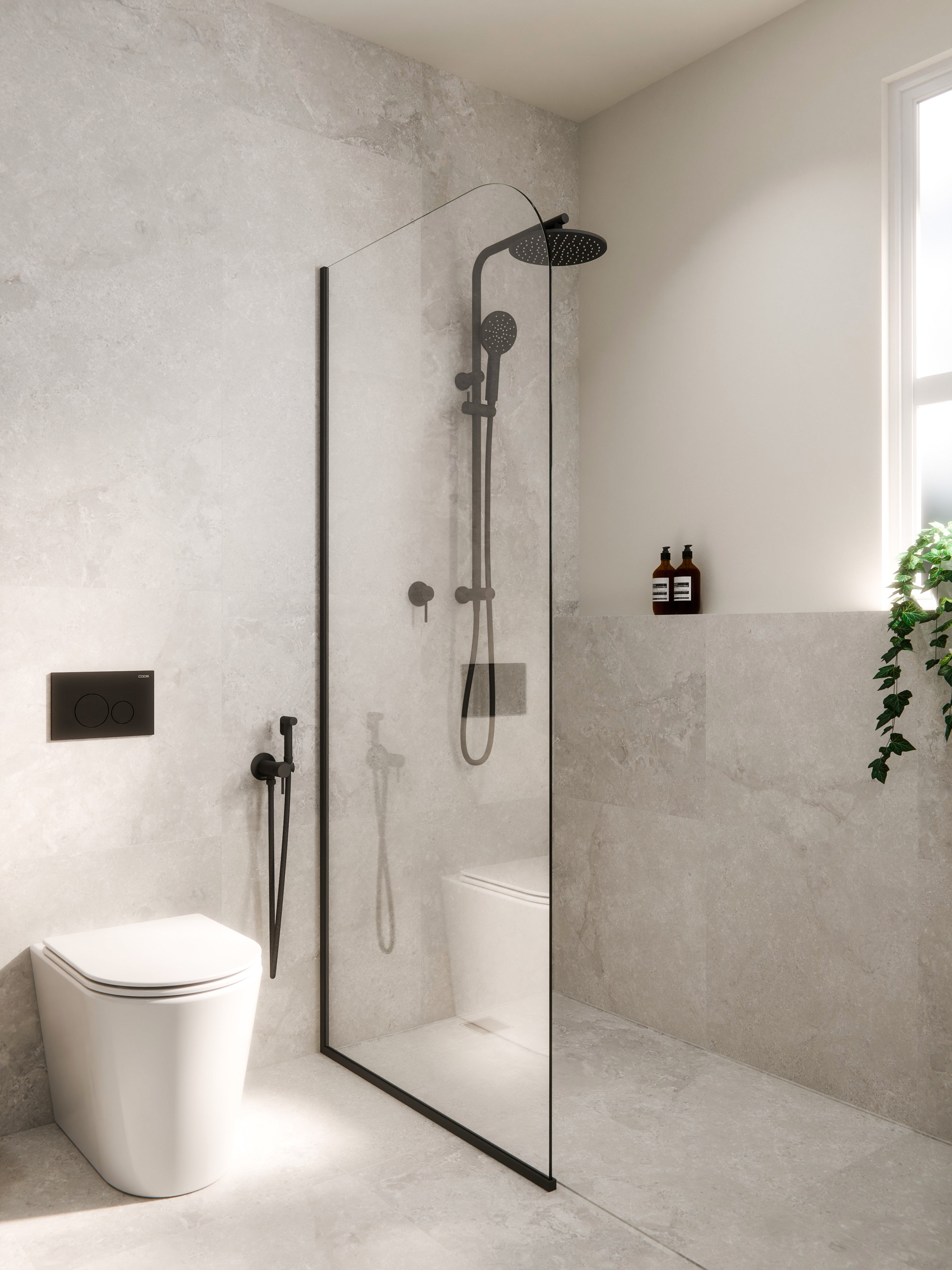CODE PURE TYPHOON INWALL TOILET SUITE | MATTE BLACK BUTTON