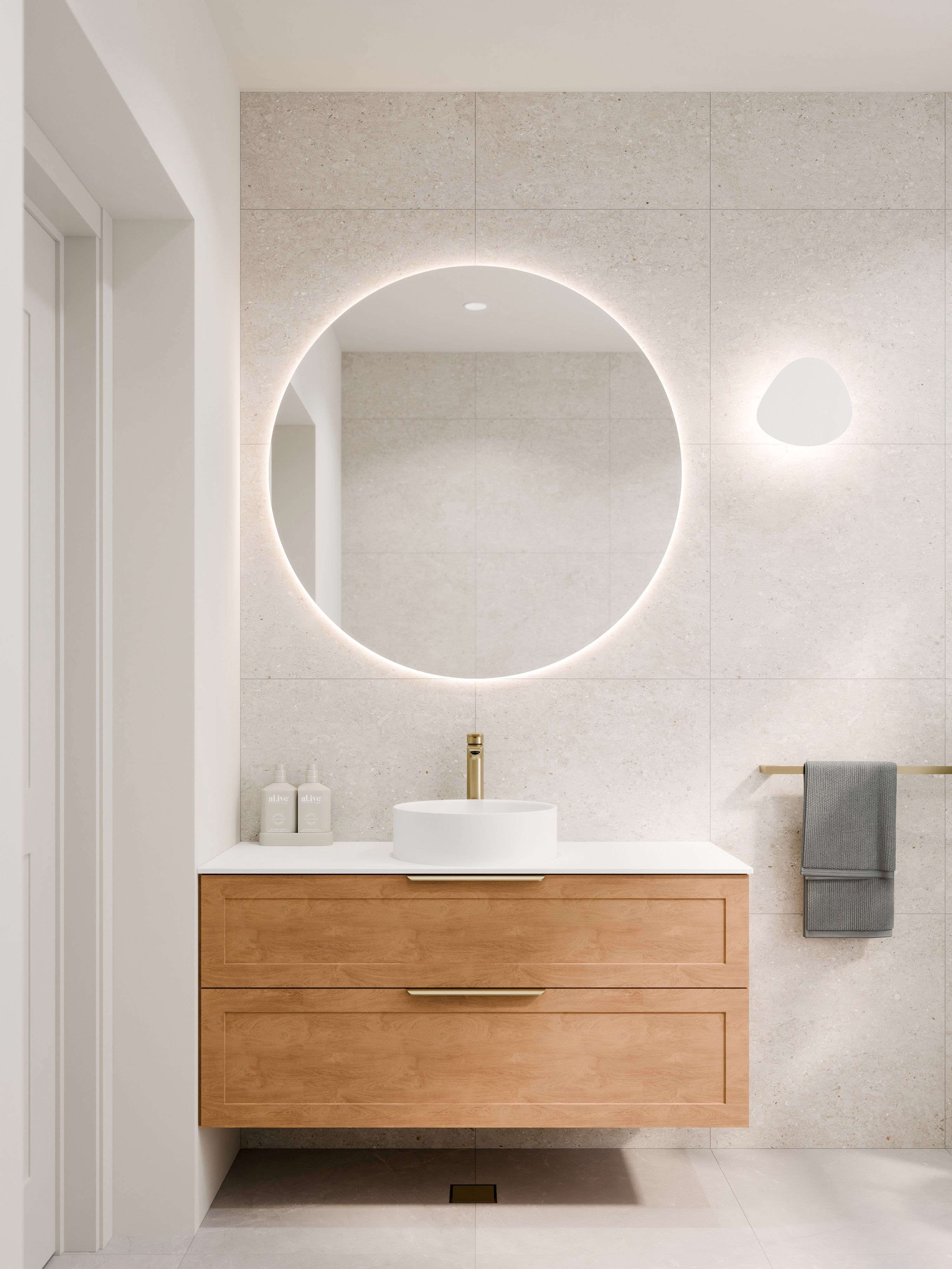Code Euro 1050 Round Mirror