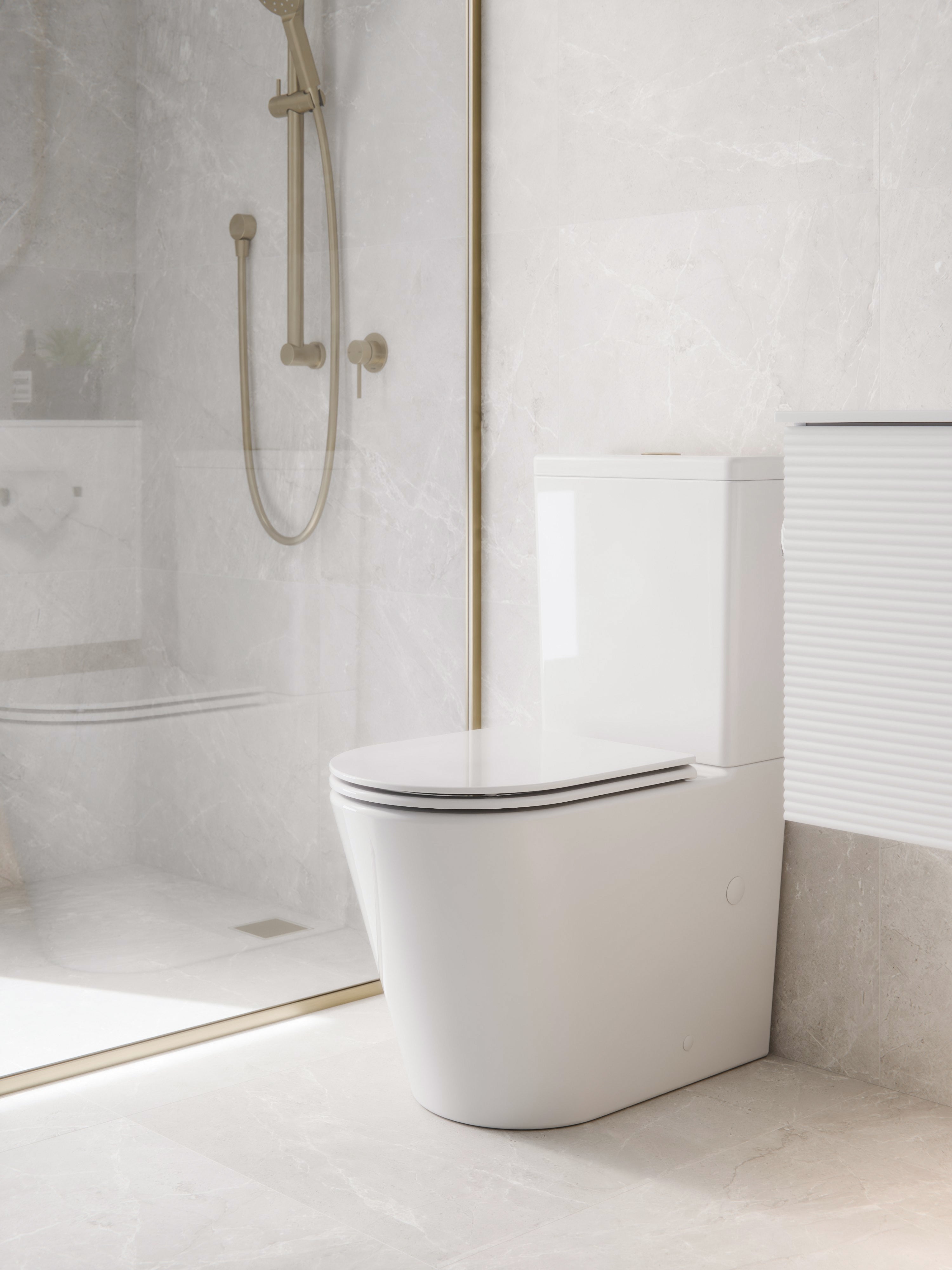 CODE PURE TYPHOON BTW TOILET SUITE - GLOSS WHITE