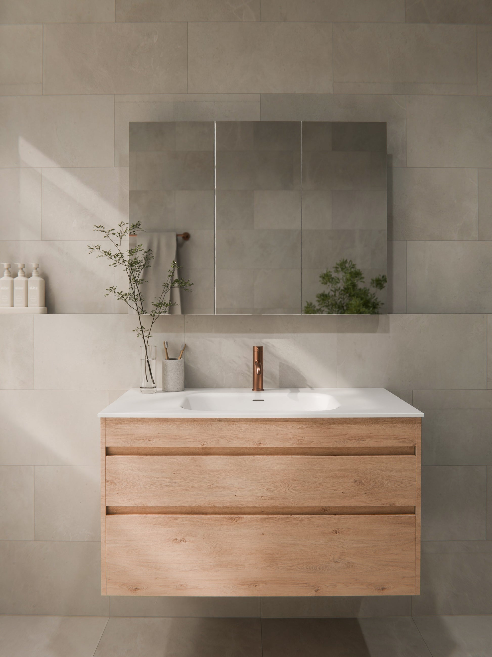 CODE LUXE 900 WALL HUNG VANITY | 2 DRAWER