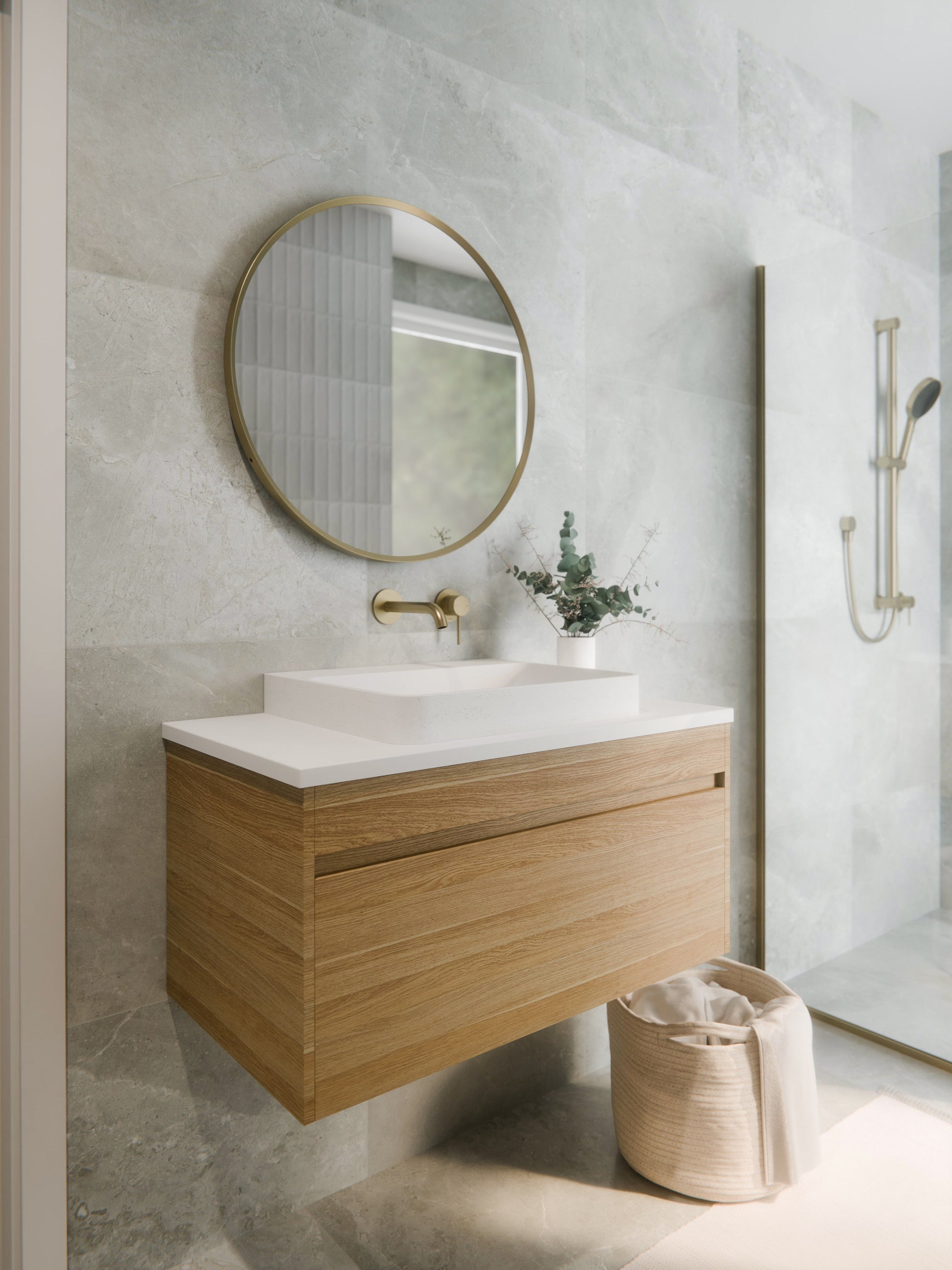 CODE LUXE 600 WALL HUNG VANITY | SINGLE DRAWER