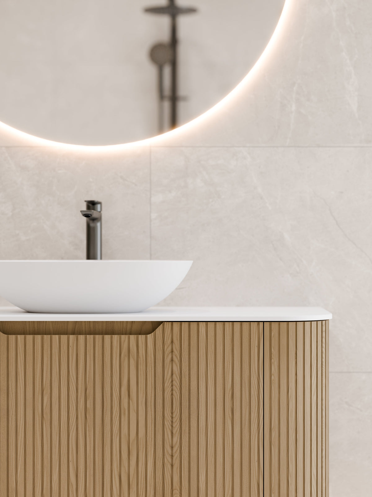 Sora 900 Vanity | Slab Top
