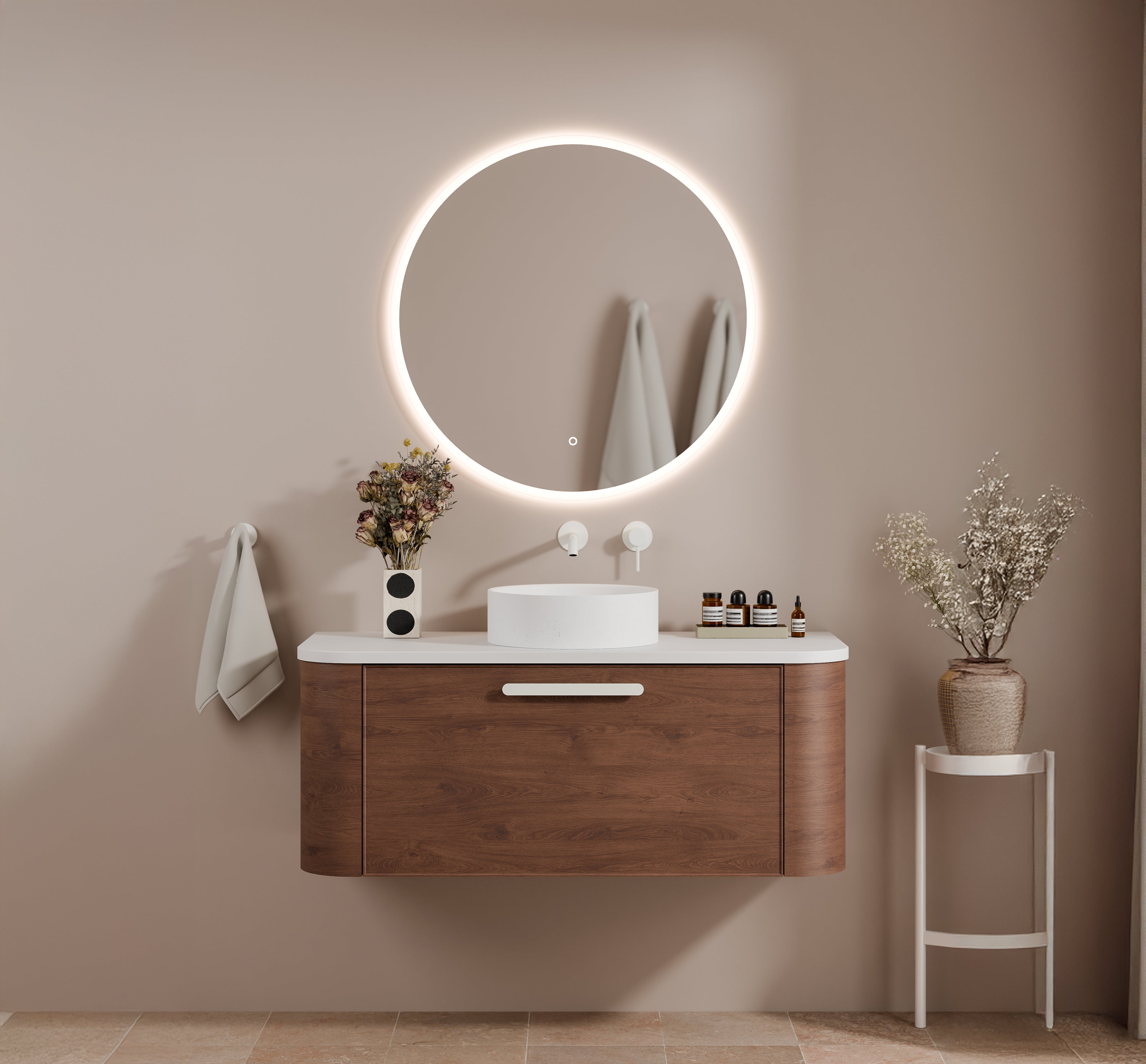 Code Nature Wall Basin Mixer