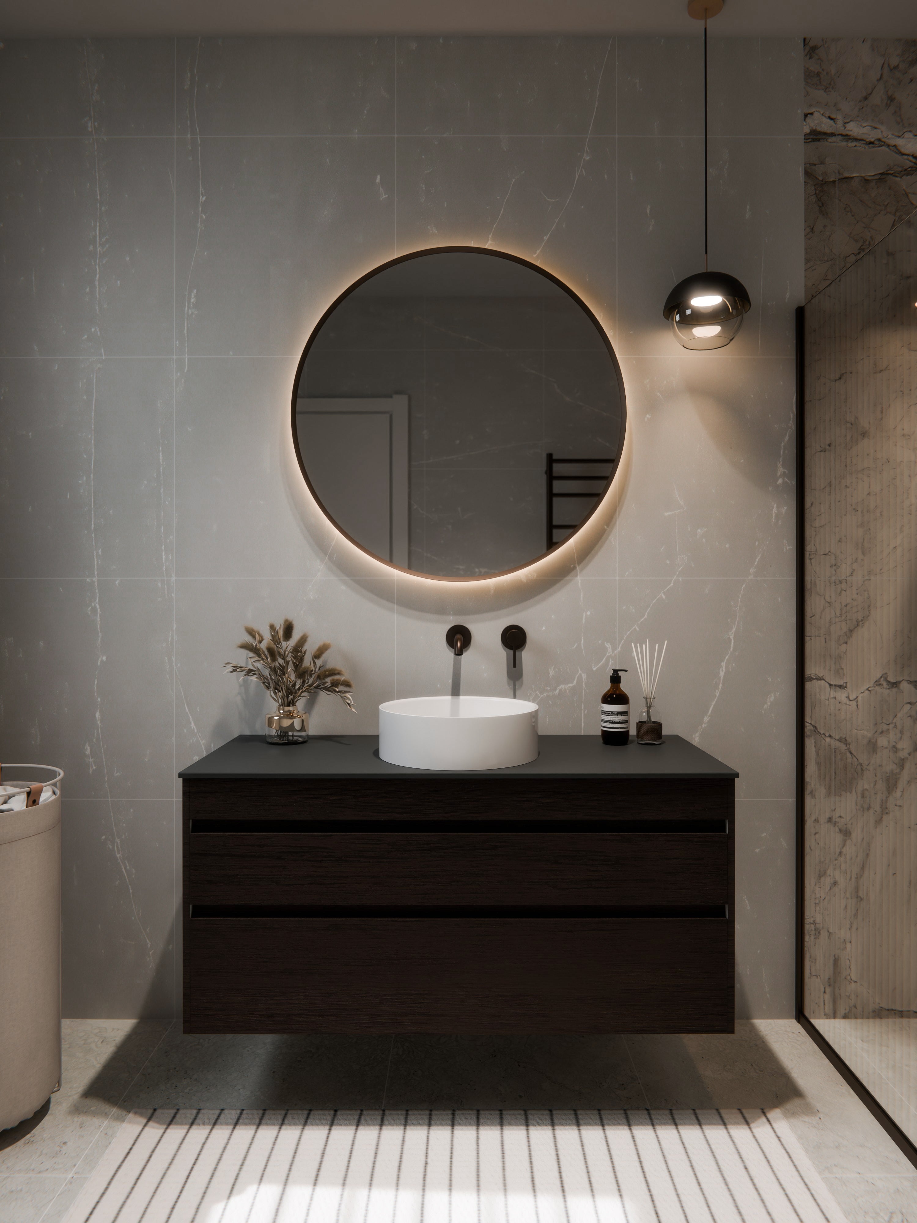 CODE LUXE 1000 WALL HUNG VANITY | 2 DRAWER