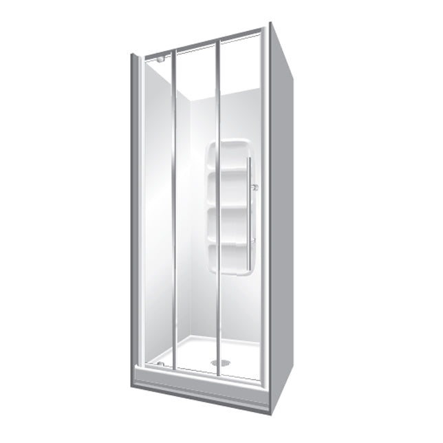 ELITE ACRYLIC ALCOVE STACKER PANEL MOULDED LINER SHOWER KITS