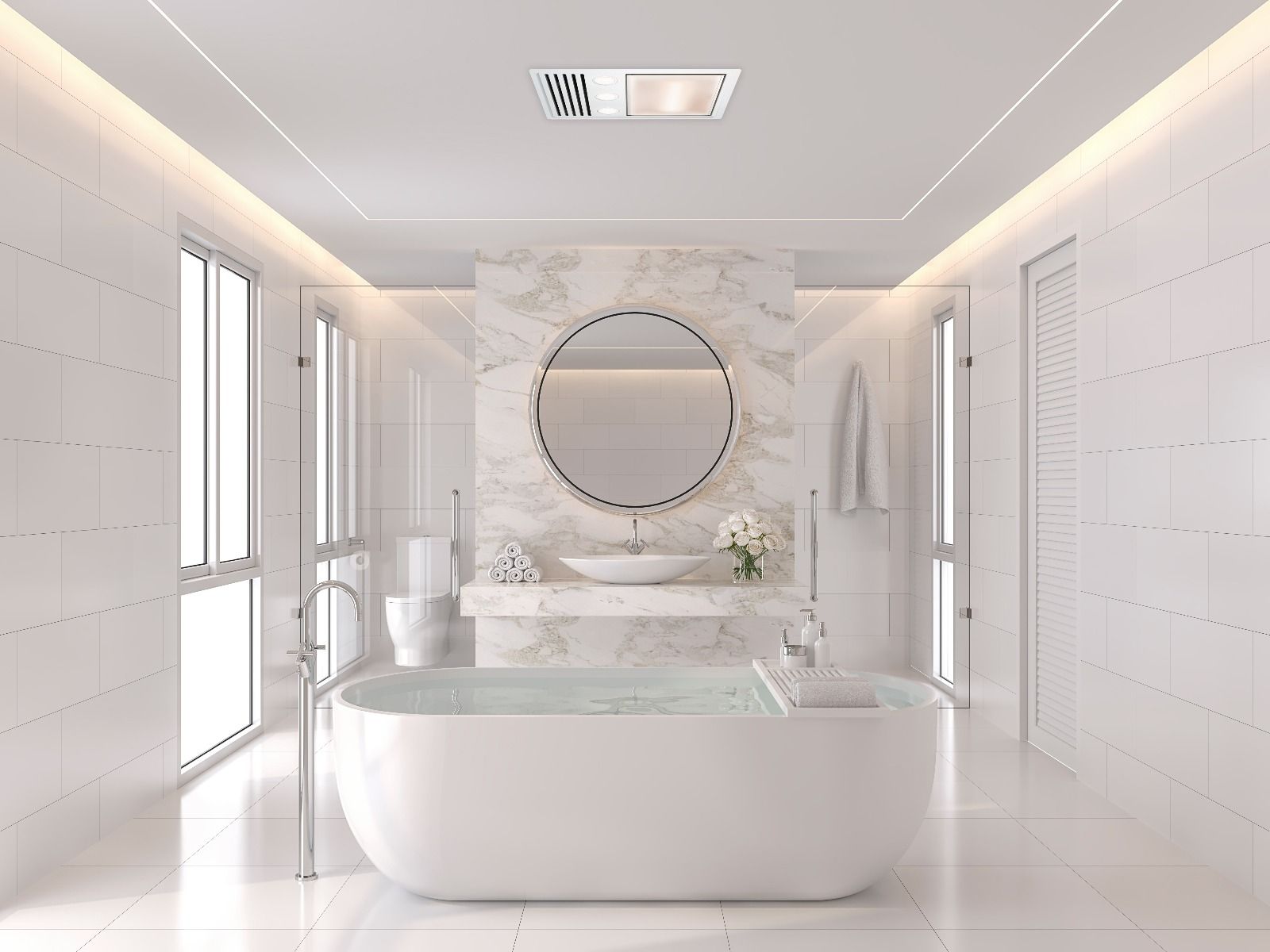 IXL TASTIC OVATION - 3 IN 1 BATHROOM HEATER, EXHAUST FAN & LIGHT 31511