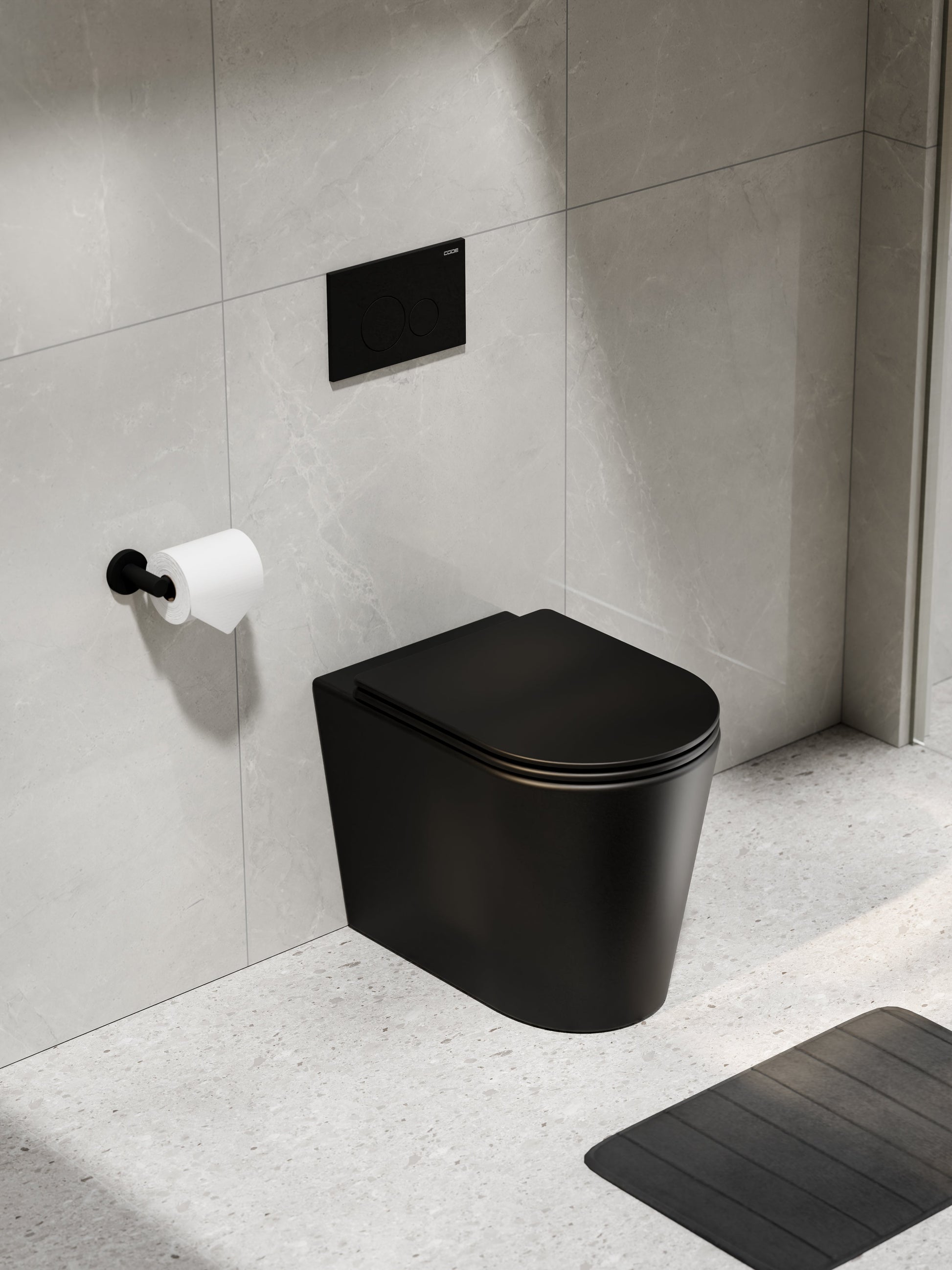 CODE PURE TYPHOON INWALL TOILET SUITE | MATTE BLACK BUTTON