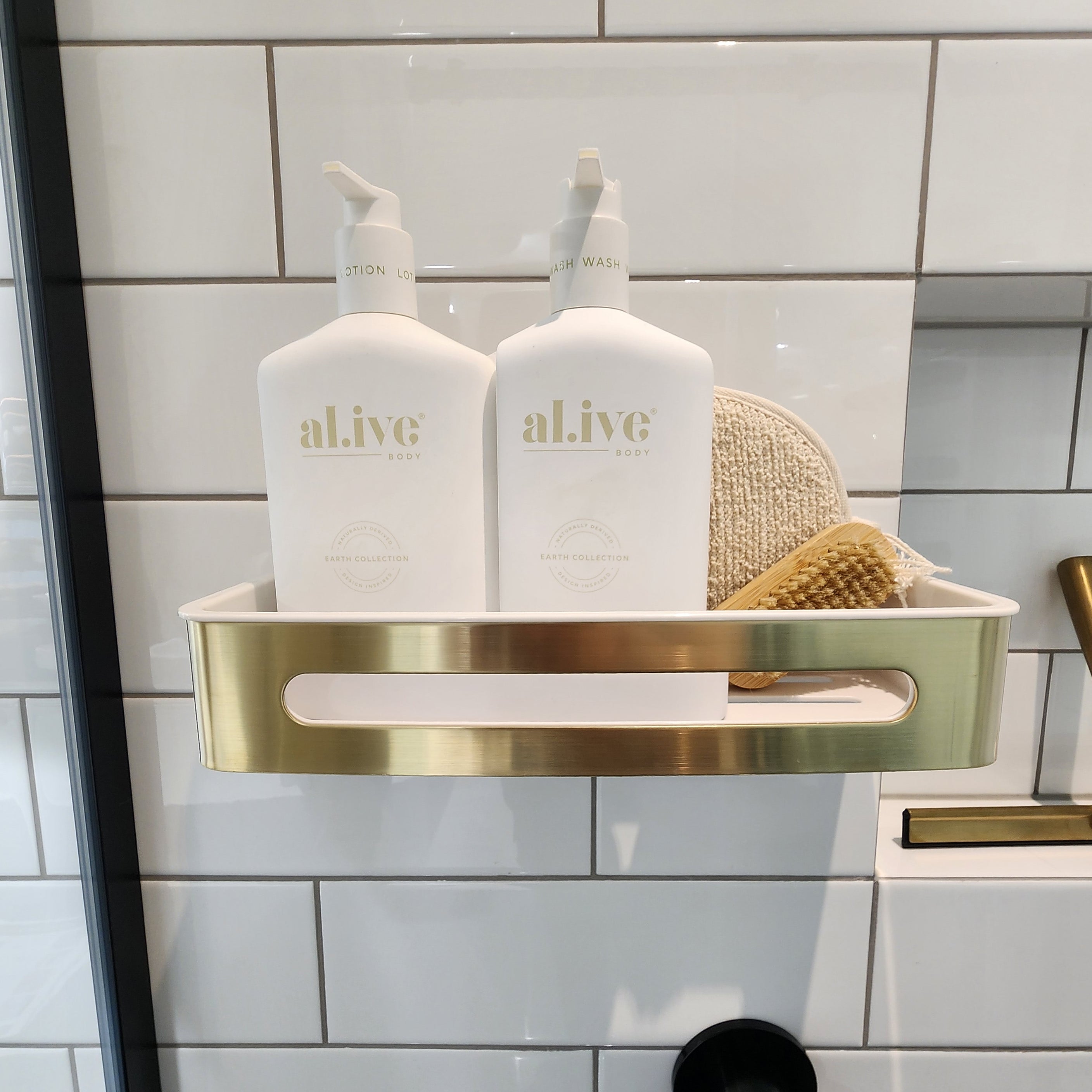 CODE VERSA RECTANGLE SHOWER & BATHROOM SHELF - 7 COLOURS