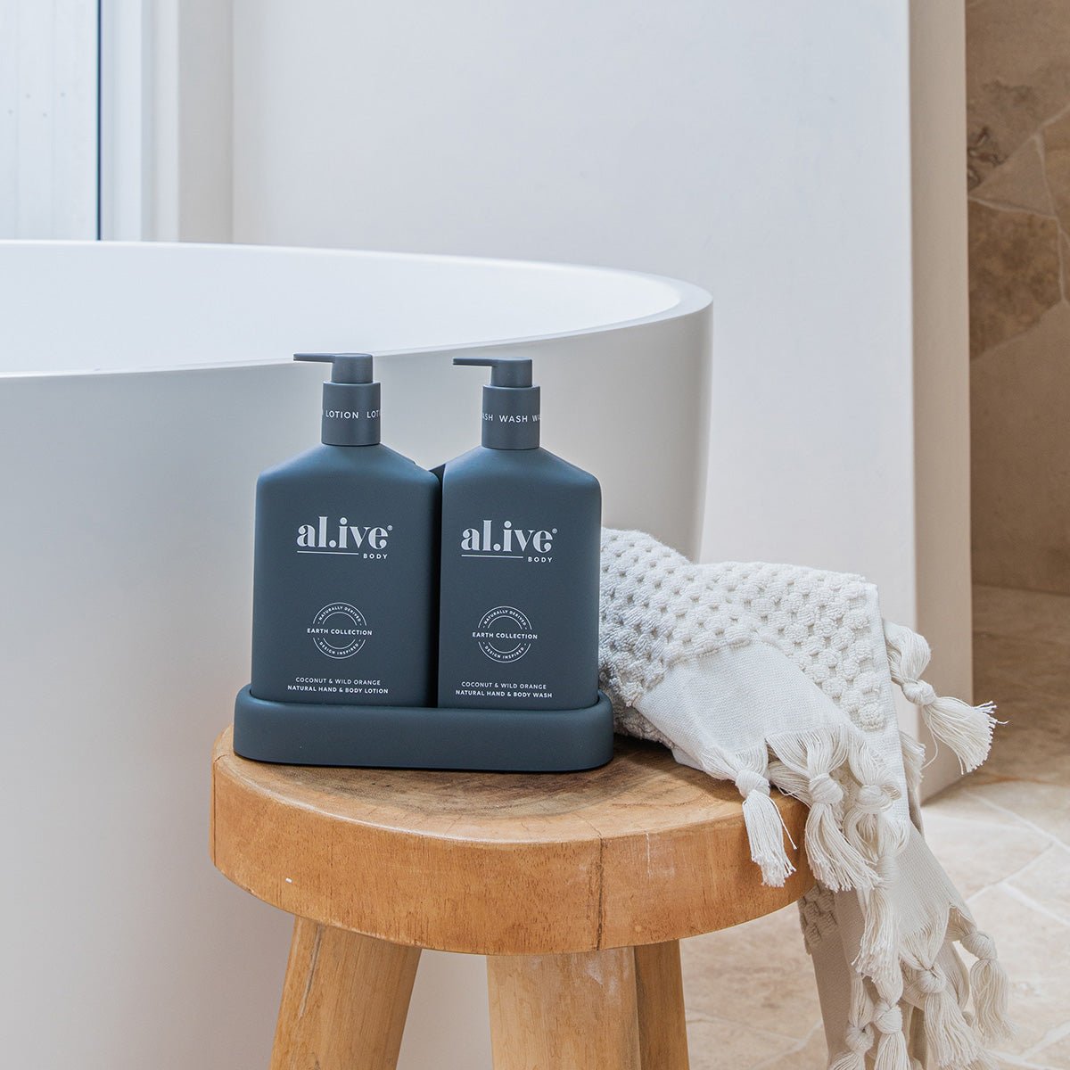 AL.IVE WASH & LOTION DUO - COCONUT & WILD ORANGE
