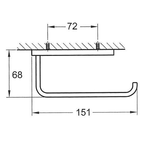 WATERWARE CUBIC TOILET ROLL HOLDER