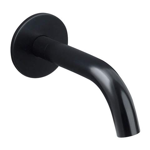 WATERWARE CARBON WALL MOUNTED BATH SPOUT BLACK 190MM